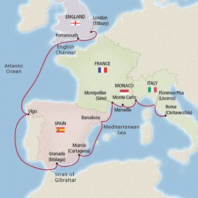 Mediterranean Discoveries map