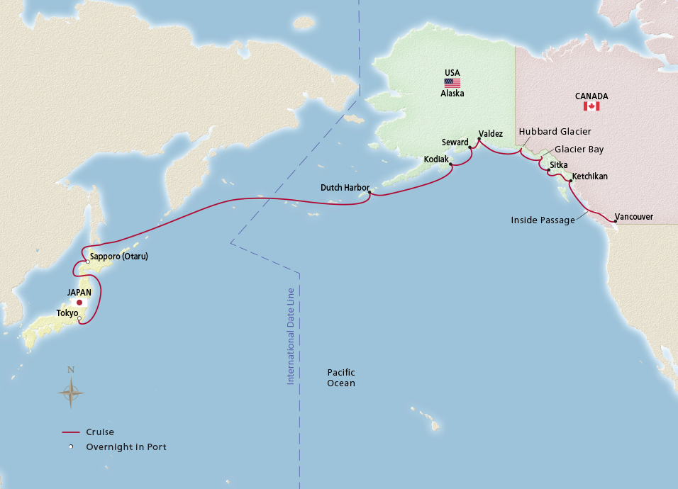 North Pacific Passage Cruise Overview